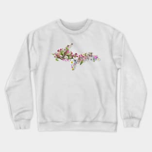 Upper Peninsula of Michigan Apple Blossoms Crewneck Sweatshirt